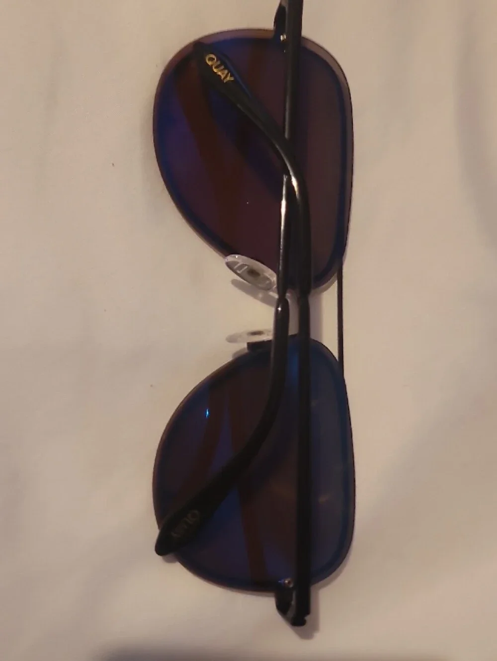 Quay Australia Brown Gradient Aviator Sunglasses